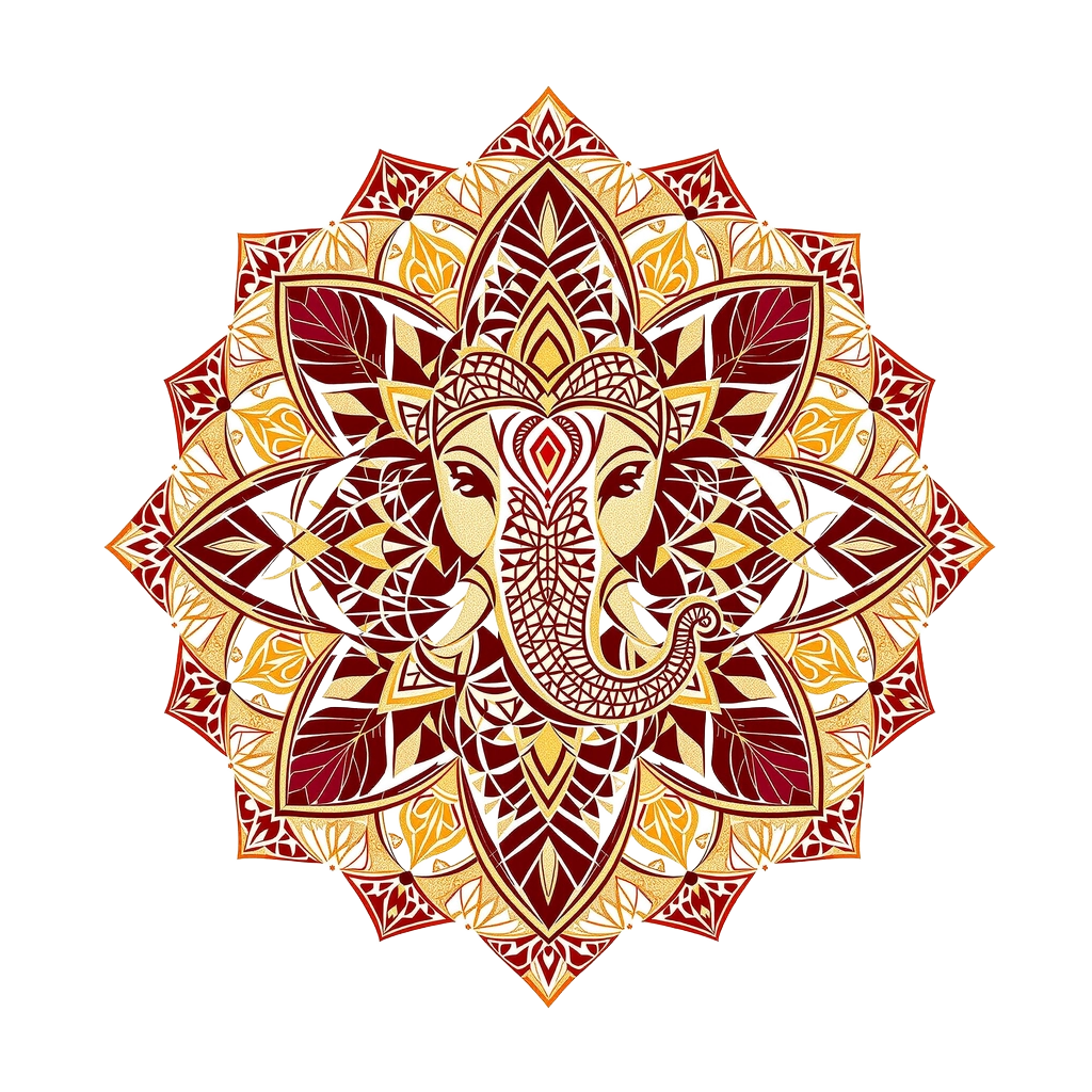 Ganesh ji blessing motif
