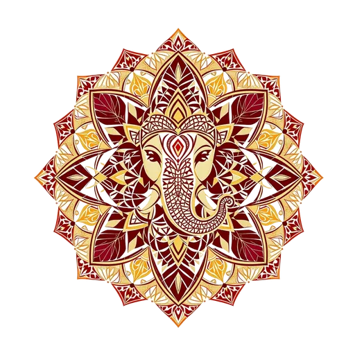 Ganesh ji blessing motif